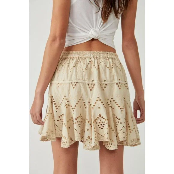 NWT FREE PEOPLE Serenity Mini Skort / Tea SIZE Large - Picture 4 of 12
